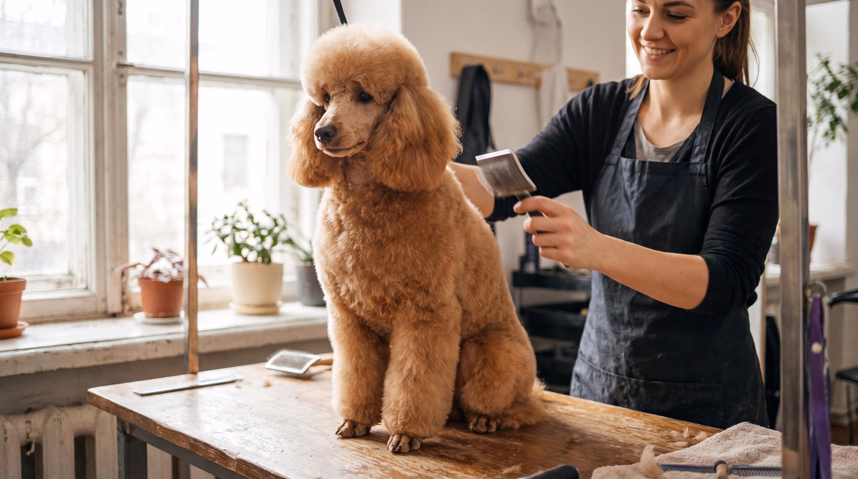 Köpek tüy bakımı hakkında bilgilendirici rehber için temsili görsel.